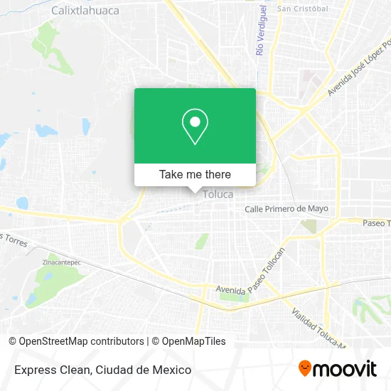 Express Clean map