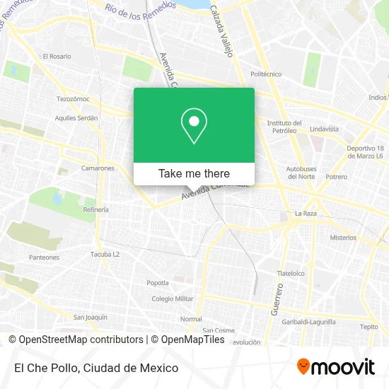 El Che Pollo map
