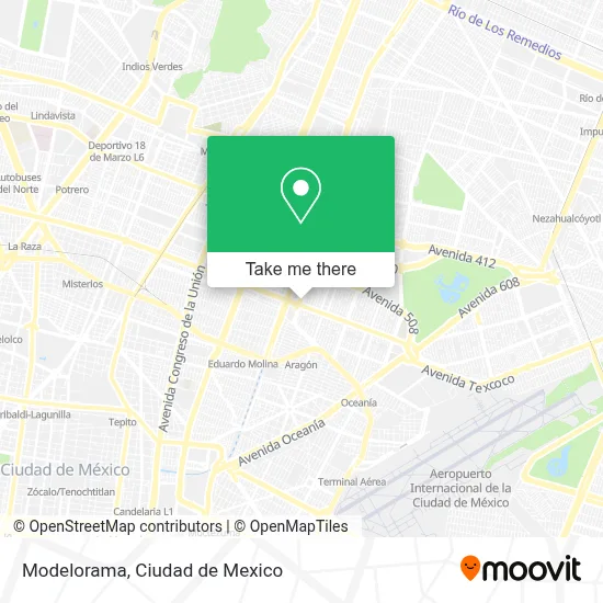 Modelorama map