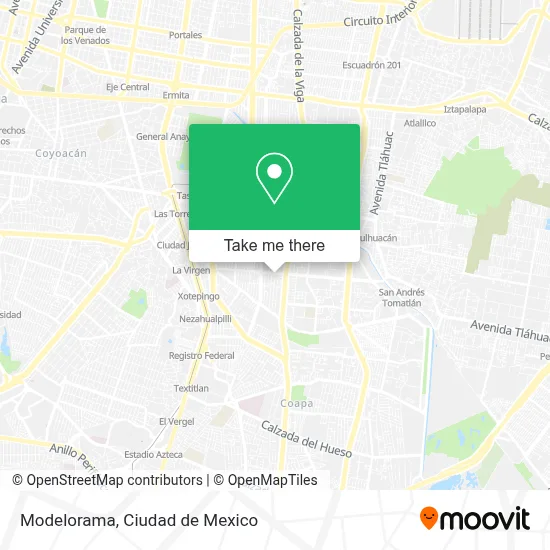 Modelorama map