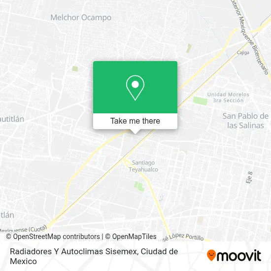 Radiadores Y Autoclimas Sisemex map