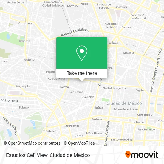 Estudios Cefi View map