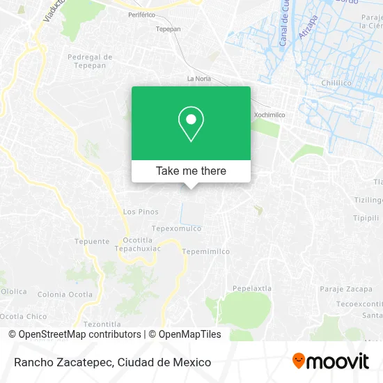Rancho Zacatepec map