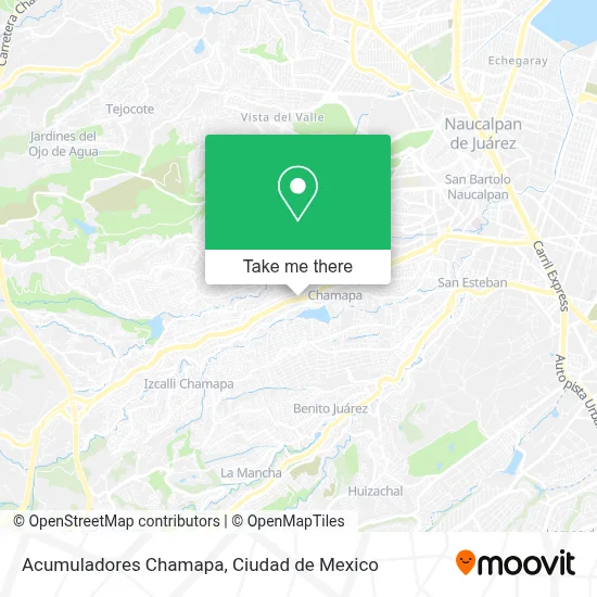 Acumuladores Chamapa map