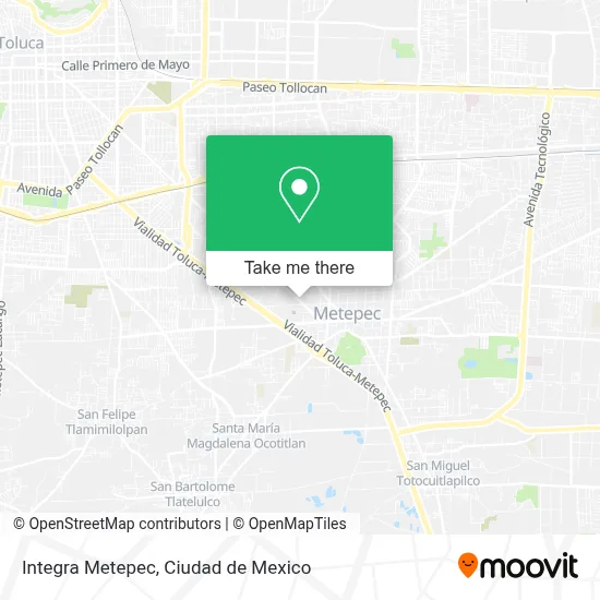 Integra Metepec map