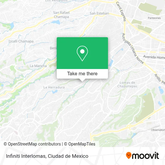 Infiniti Interlomas map