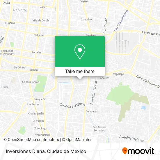 Inversiones Diana map