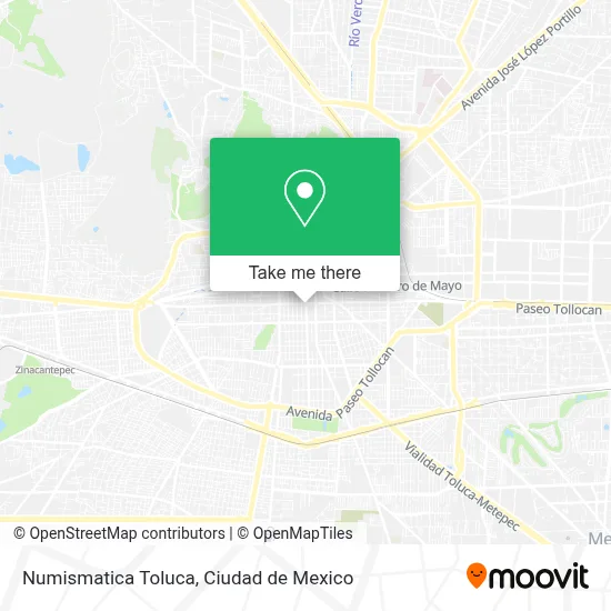Numismatica Toluca map