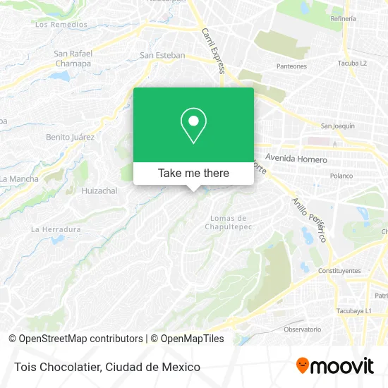 Tois Chocolatier map