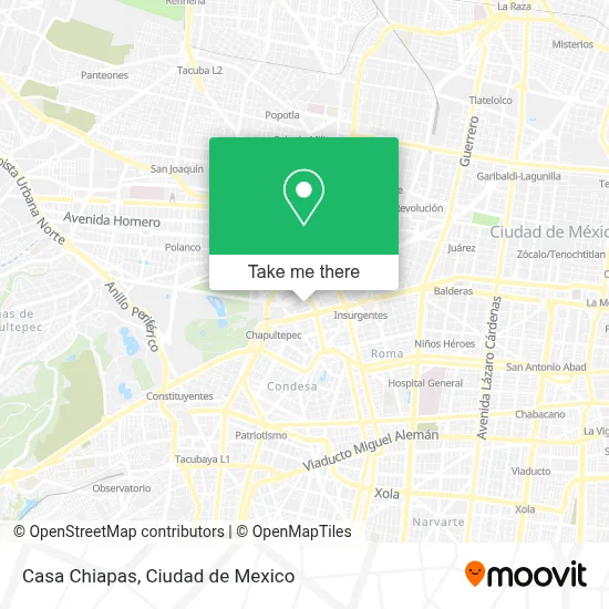 Casa Chiapas map