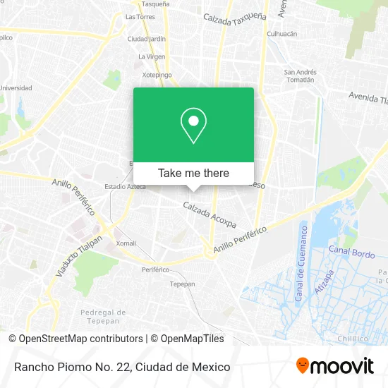 Rancho Piomo No. 22 map
