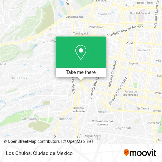 Los Chulos map