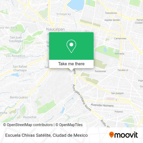 Escuela Chivas Satélite map