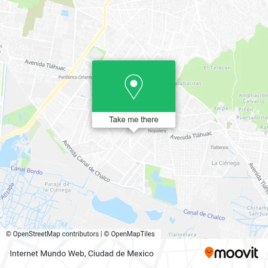 Internet Mundo Web map