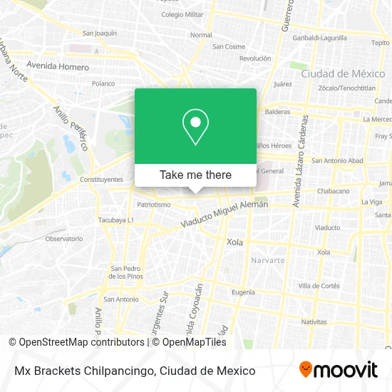 Mx Brackets Chilpancingo map
