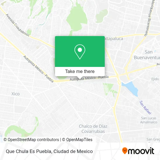 Que Chula Es Puebla map