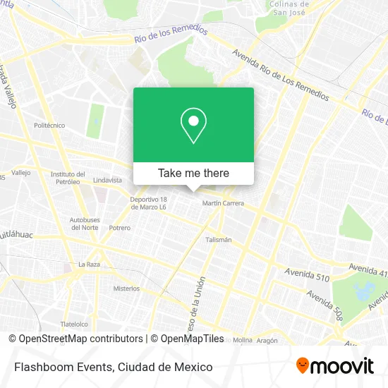 Flashboom Events map