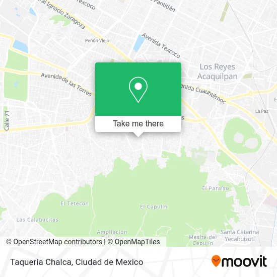 Taquería Chalca map