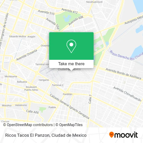 Ricos Tacos El Panzon map
