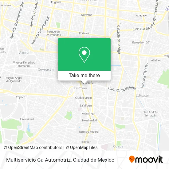 Multiservicio Ga Automotriz map