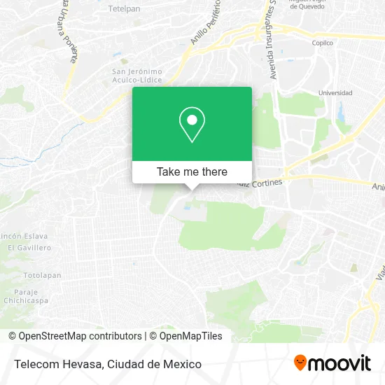 Telecom Hevasa map