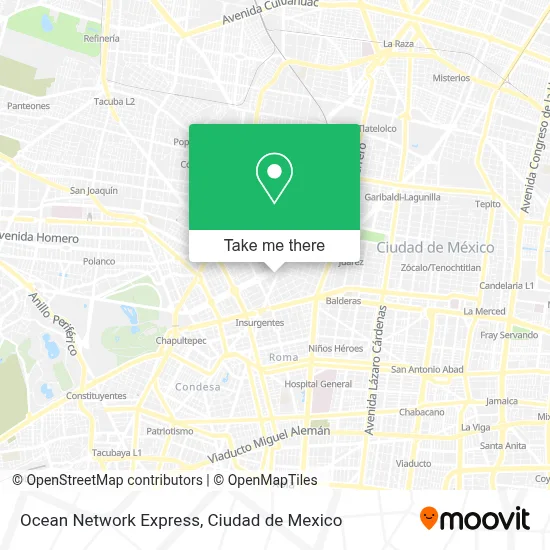 Ocean Network Express map