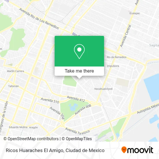 Ricos Huaraches El Amigo map