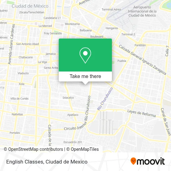 English Classes map
