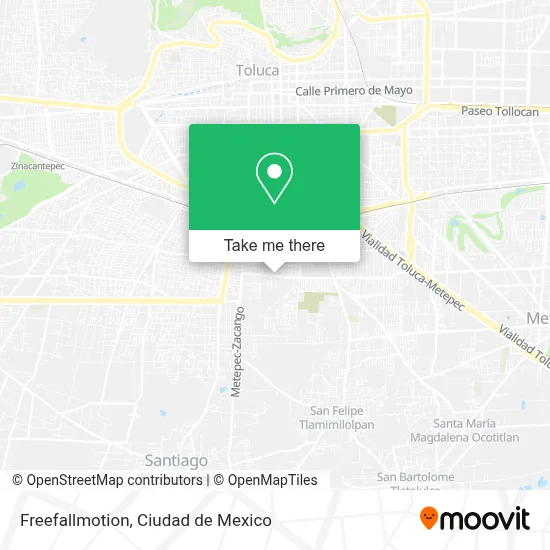 Freefallmotion map