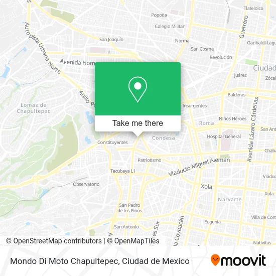 Mondo Di Moto Chapultepec map