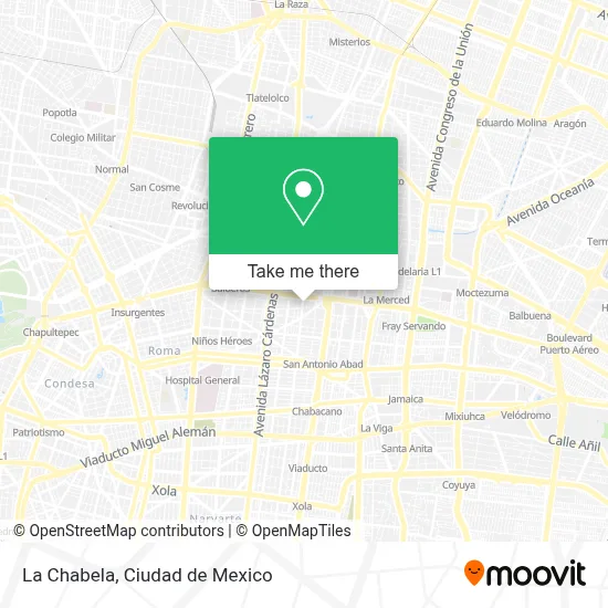 La Chabela map