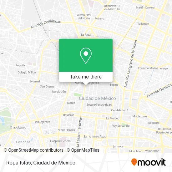 Ropa Islas map