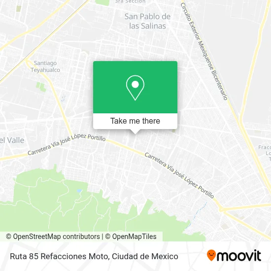 Ruta 85 Refacciones Moto map