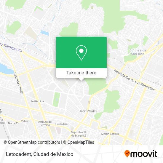 Letocadent map