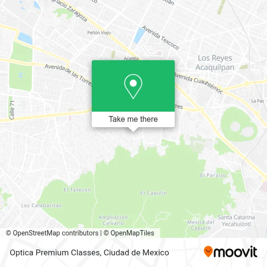 Optica Premium Classes map