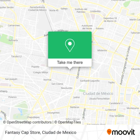 Fantasy Cap Store map