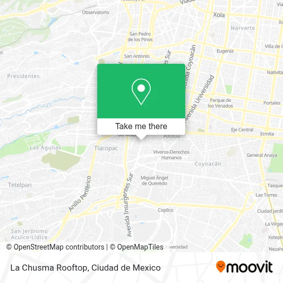 La Chusma Rooftop map