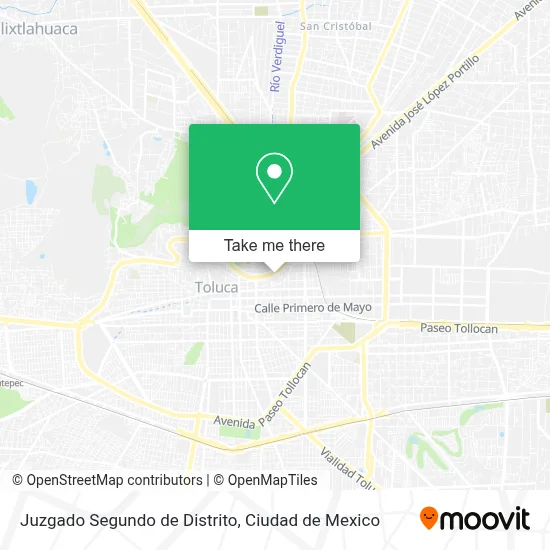 Juzgado Segundo de Distrito map