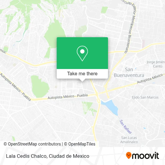 Lala Cedis Chalco map