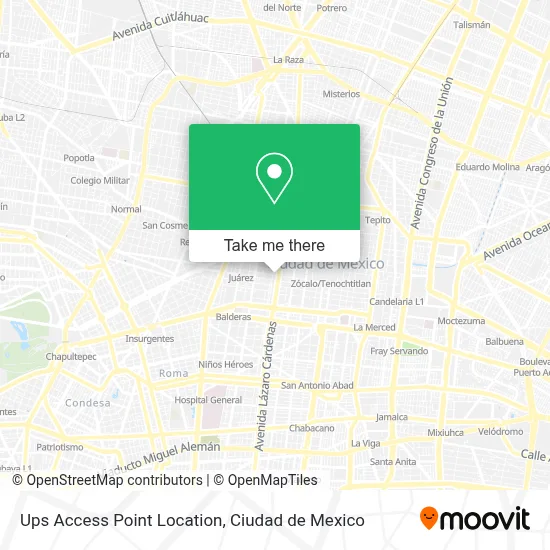 Ups Access Point Location map