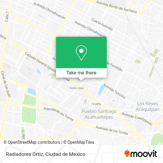 Radiadores Ortiz map