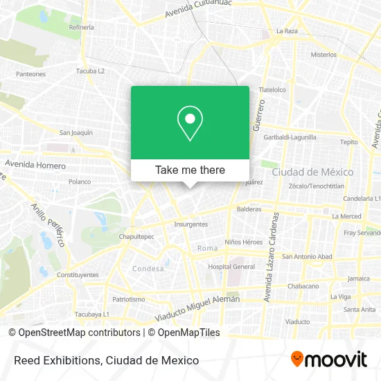 Reed Exhibitions map