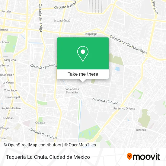 Taquería La Chula map