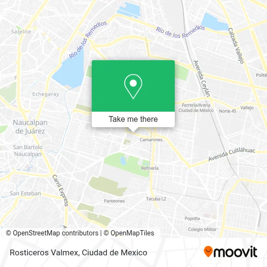 Rosticeros Valmex map