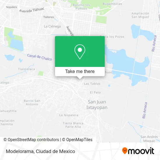 Modelorama map