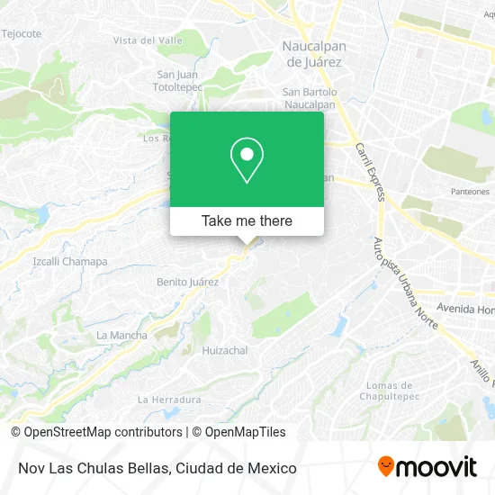 Nov Las Chulas Bellas map