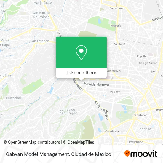 Gabvan Model Management map