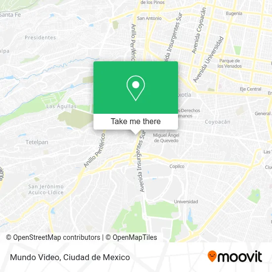 Mundo Video map