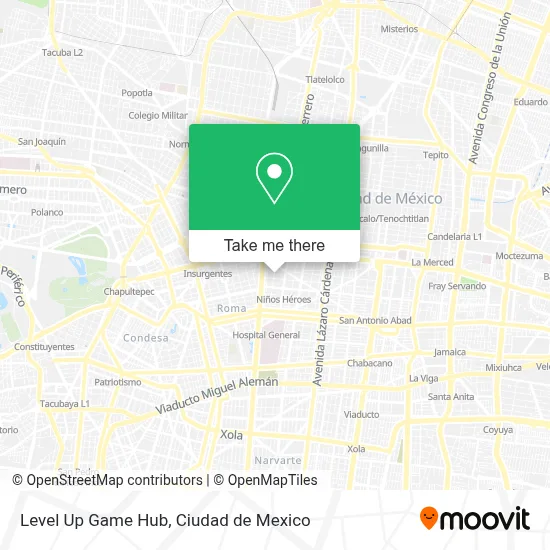 Level Up Game Hub map