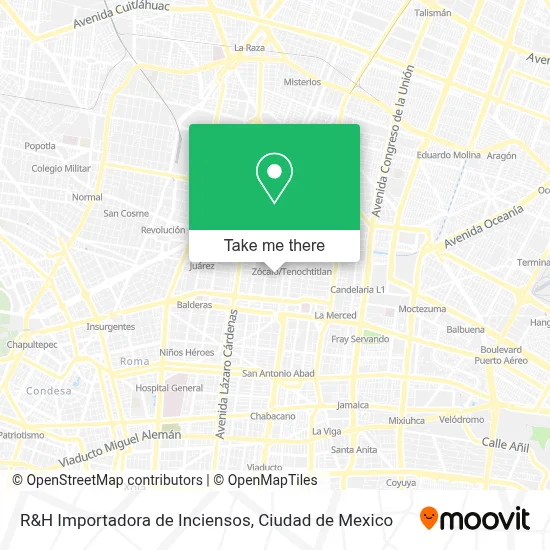 R&H Importadora de Inciensos map